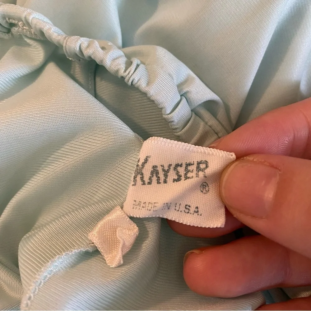 Vintage Kayser pastel blue lace slip skirt - Picture 4 of 15